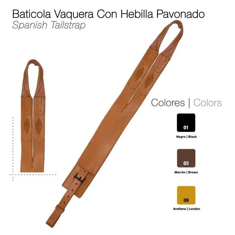 BATICOLA VAQUERA CON HEBILLA PAVONADO