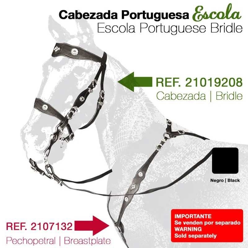 CABEZADA PORTUGUESA ESCOLA NEGRO