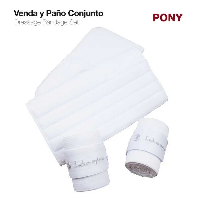 VENDA Y PAÑO CONJUNTO PAR BLANCO