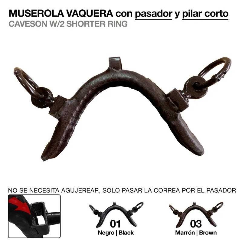 MUSEROLA VAQUERA PASADOR Y PILAR CORTO