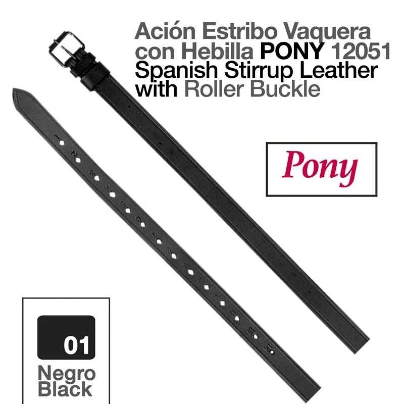 ACIÓN ESTRIBO VAQUERA CON HEBILLA PONY 12051