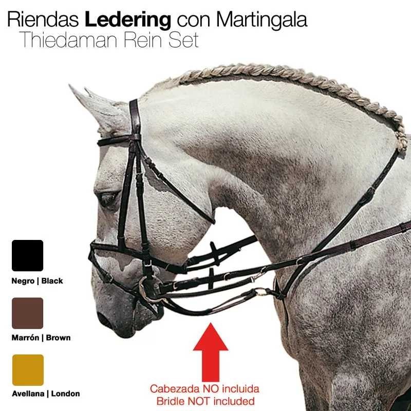 RIENDAS LEDERING CON MARTINGALA 1814 