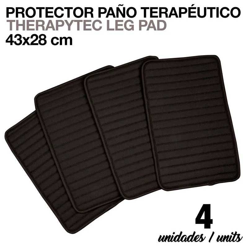 PROTECTOR PAÑO TERAPÉUTICO 43x28cm NEGRO 4-UNIDADES