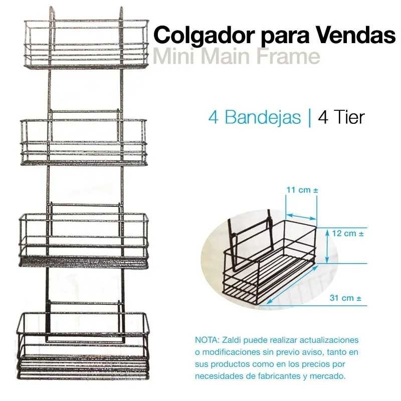 COLGADOR PARA VENDAS 4 BANDEJAS 244298