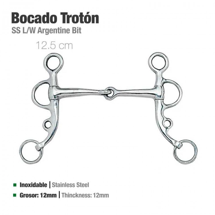 BOCADO TROTÓN INOX 21505 12.5cm