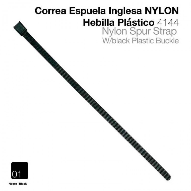 CORREA ESPUELA INGLESA NYLON HEBILLA PLÁSTICO 4144