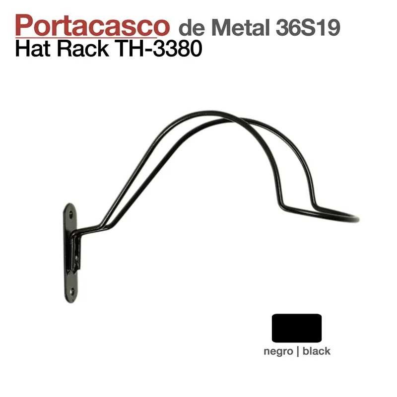 PORTACASCO MONTAR DE METAL 36S19 NEGRO