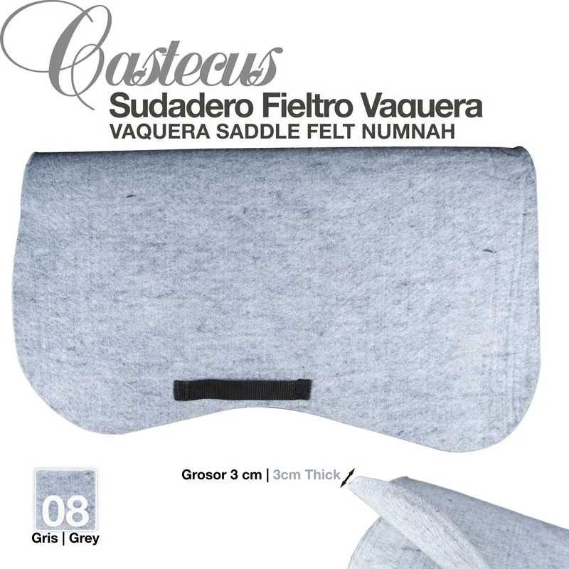 SUDADERO FIELTRO VAQUERA CASTECUS grueso 3cm GRIS