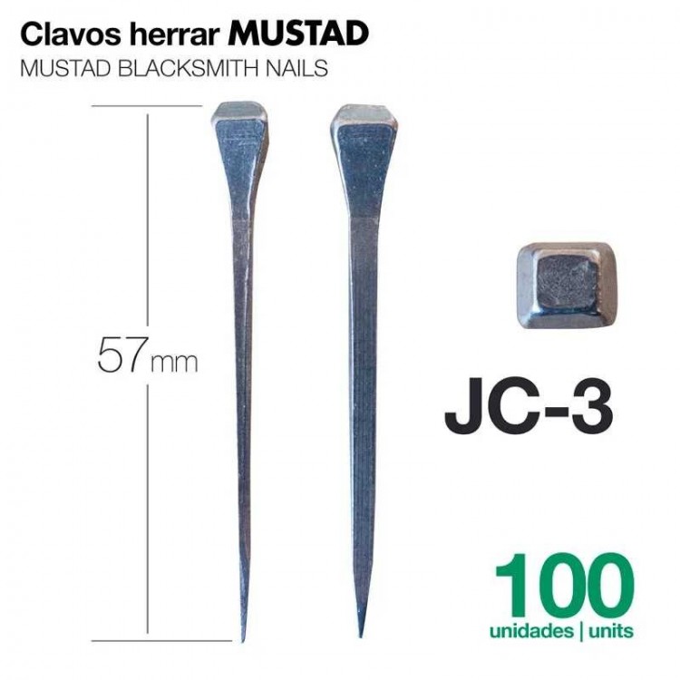 CLAVOS HERRAR MUSTAD 100uds JC-3