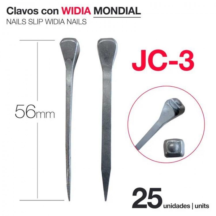 CLAVOS CON WIDIA MONDIAL JC-3 (25 UDS)