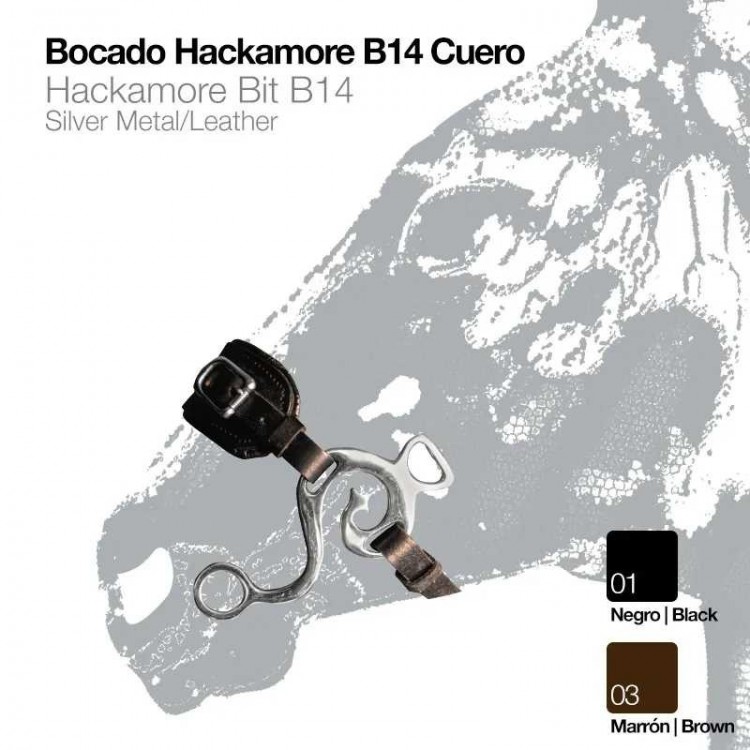 BOCADO HACKAMORE B14 CUERO 