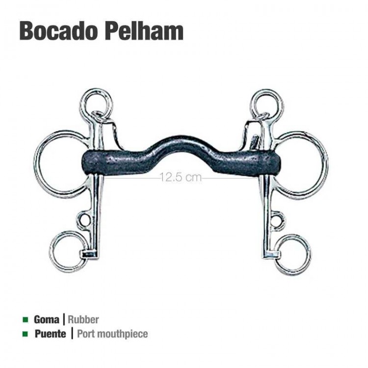 BOCADO PELHAM GOMA PUENTE 21250CR