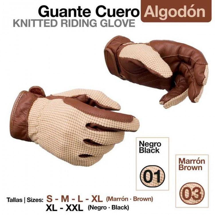 GUANTE CUERO ALGODÓN Z79