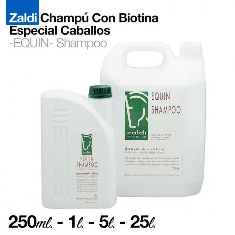 ZALDI CHAMPÚ CON BIOTINA ESPECIAL CABALLOS 