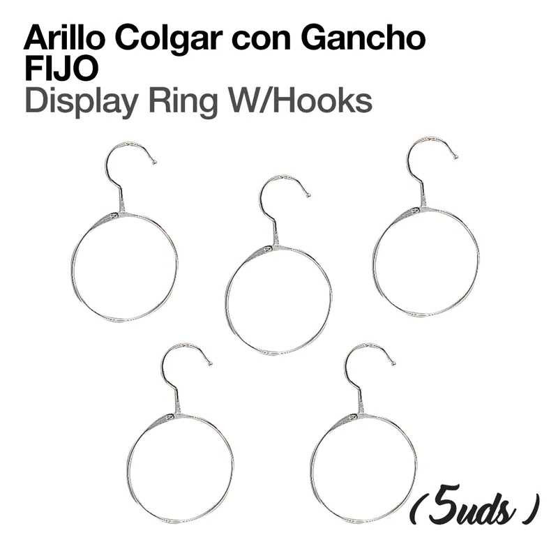 ARILLO COLGAR CON GANCHO FIJO   (5 UDS)