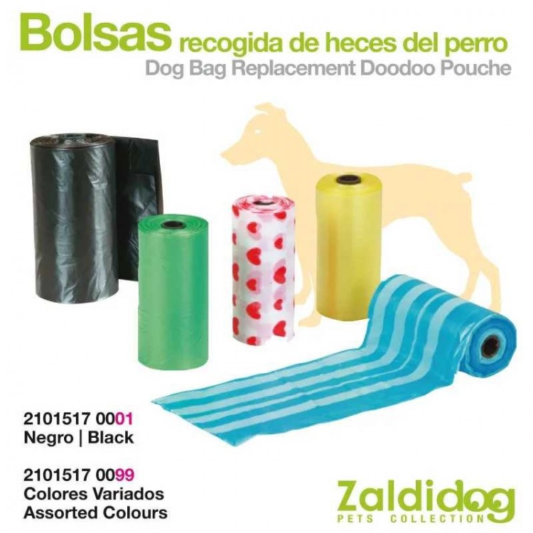 PERRO BOLSAS PARA HECES 