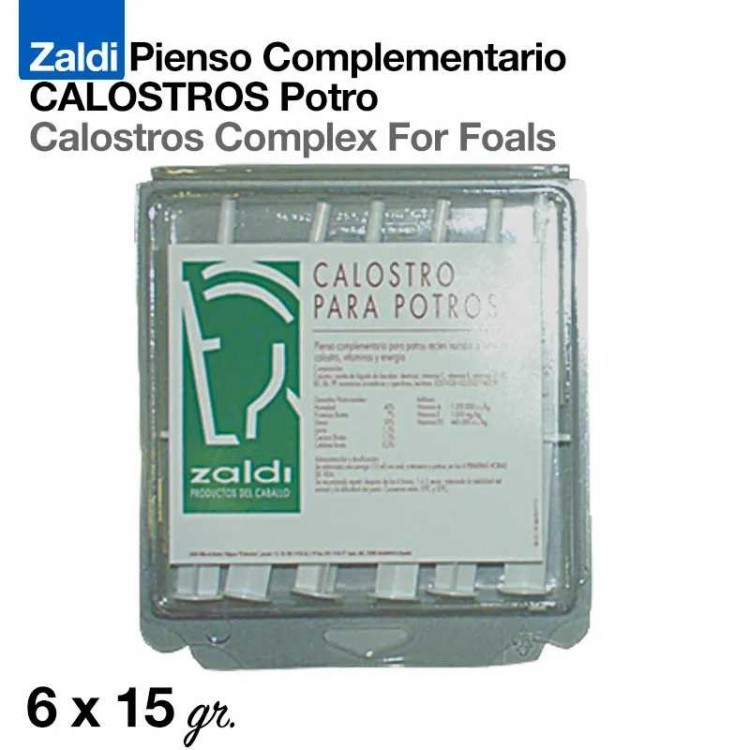 ZALDI PIENSO COMPLEMENTARIO CALOSTROS POTRO 6x15gr