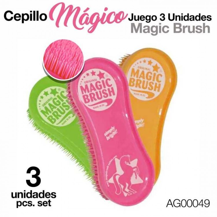 CEPILLO MÁGICO JUEGO 3 UNIDADES AG00049