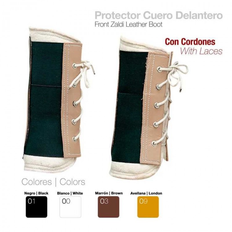 PROTECTOR CUERO DELANTERO CORDONES