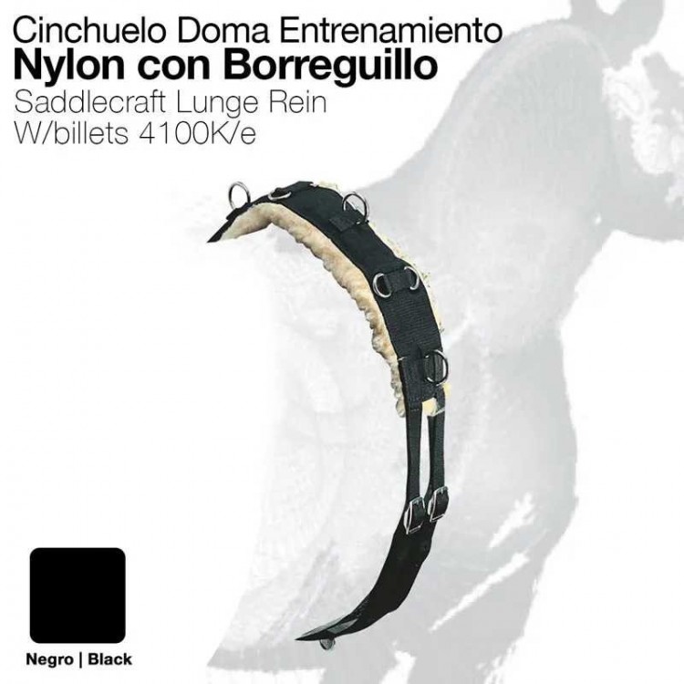 CINCHUELO DOMA ENTRENAMIENTO NYLON CON BORREGUILLO