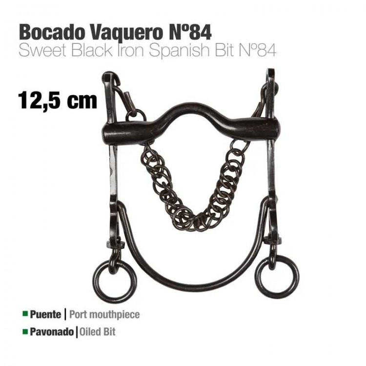 BOCADO VAQUERO ECO. Nº84 PAVONADO 12.5cm