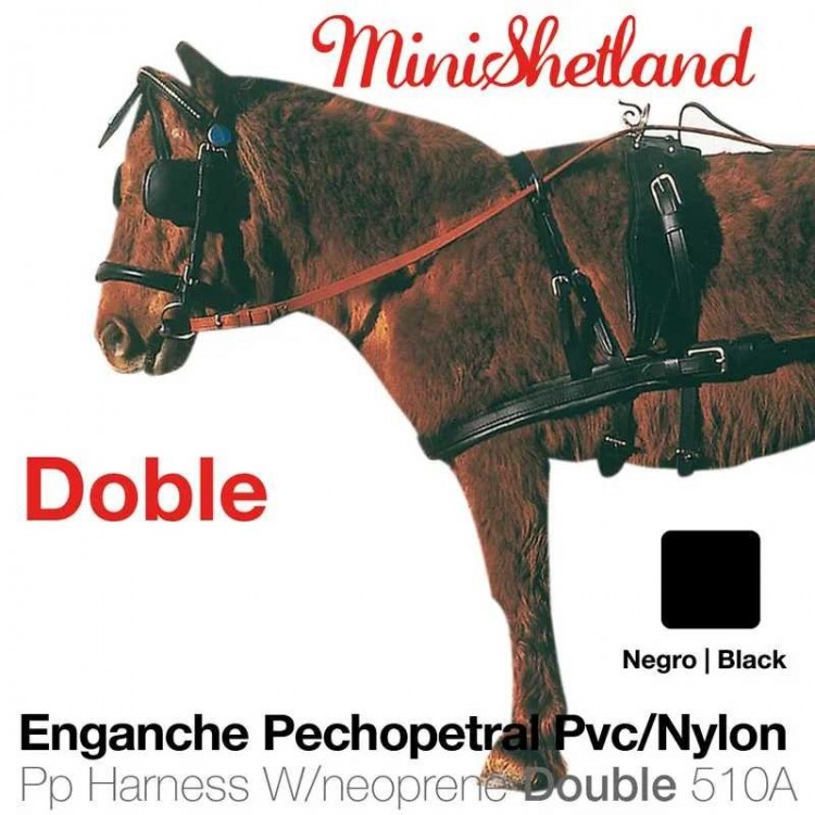 ENGANCHE PECHOPETRAL PVC/NYLON DOBLE MINISHETLAND