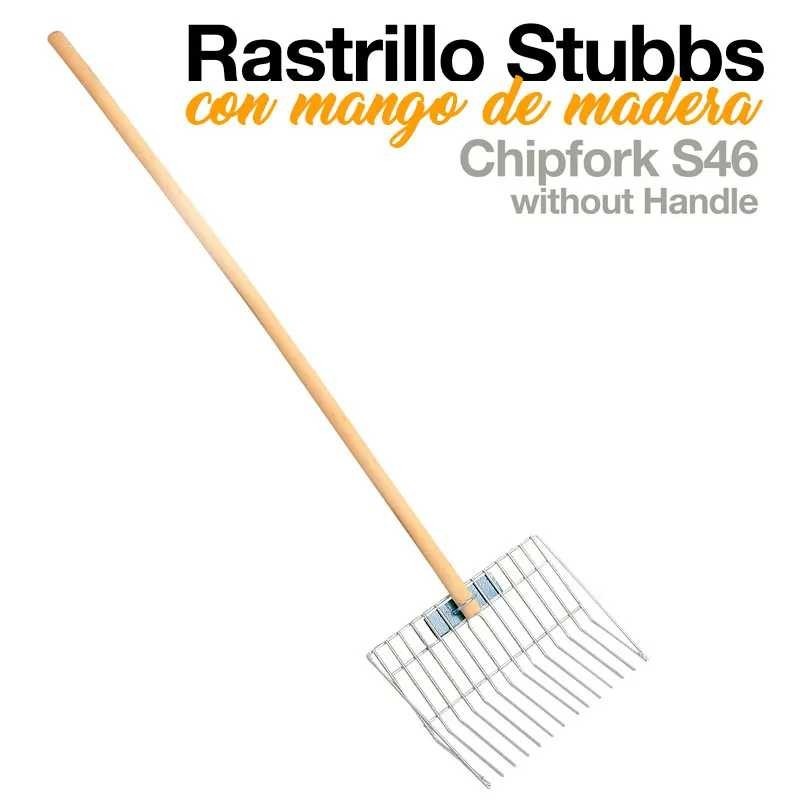 RASTRILLO CON MANGO MADERA STUBBS S46