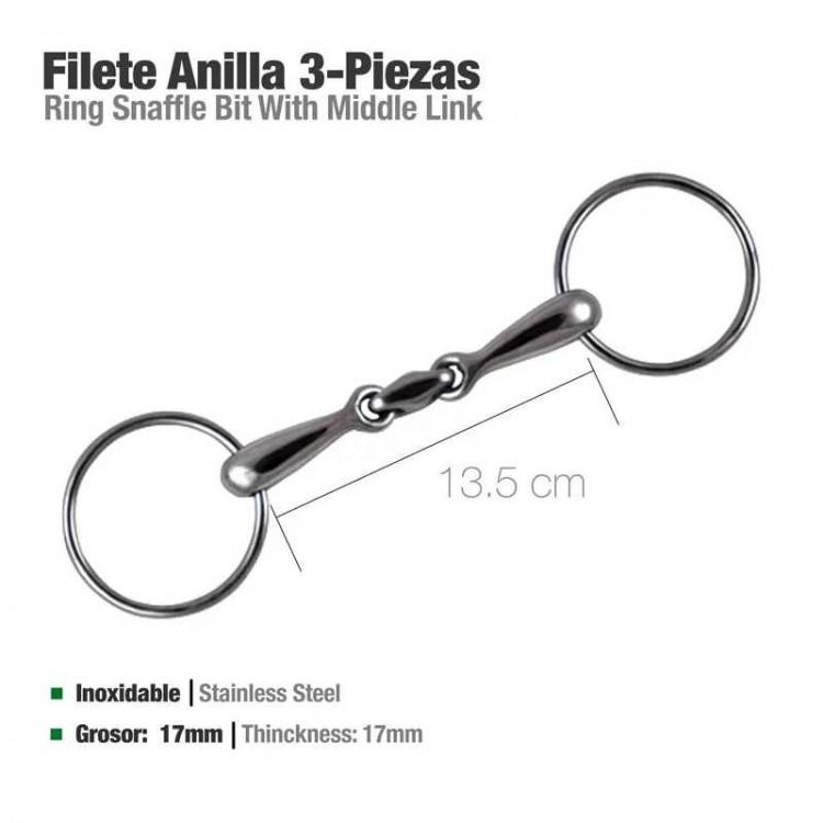 FILETE ANILLA 3 PIEZAS INOX