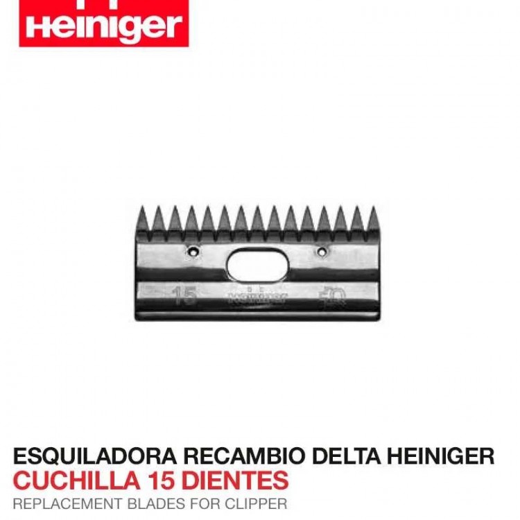 ESQUILADORA RECAMBIO DELTA HEINIGER CUCHILLA 15 DIENTES