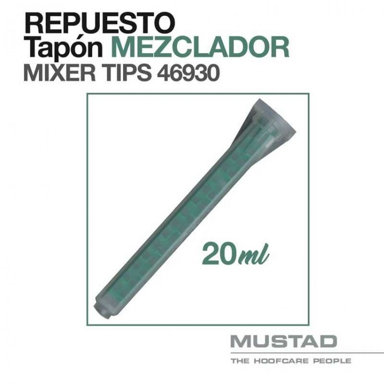 MUSTAD: REPUESTO TAPÓN MEZCLADOR 46930 20ml.