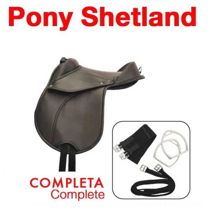 SILLA SINTÉTICA PONY SHETLAND COMPLETA 12"