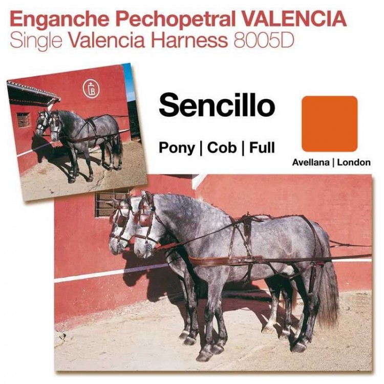 ENGANCHE PECHOPETRAL VALENCIA SENCILLO AVELLANA