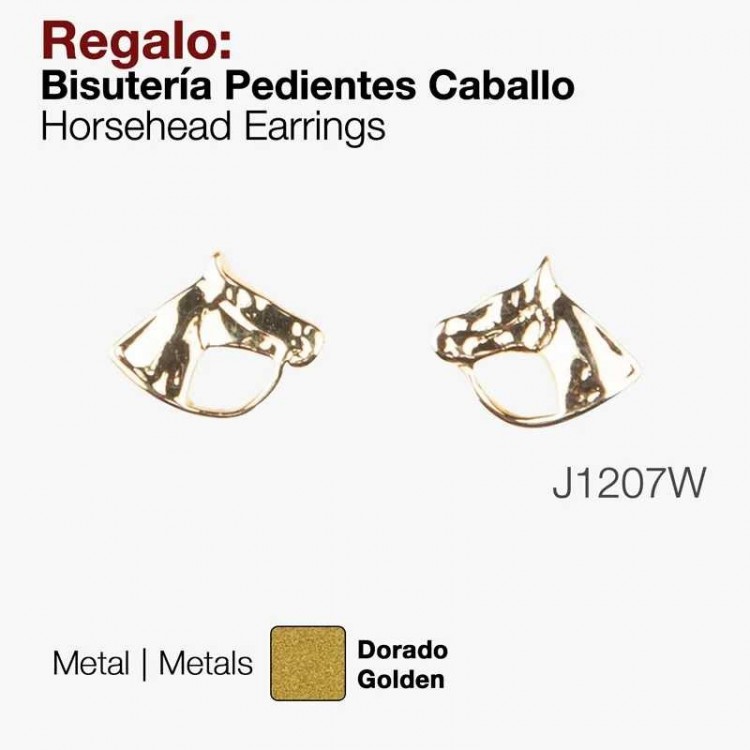 REGALO BISUTERíA PENDIENTES CABALLO J1207W