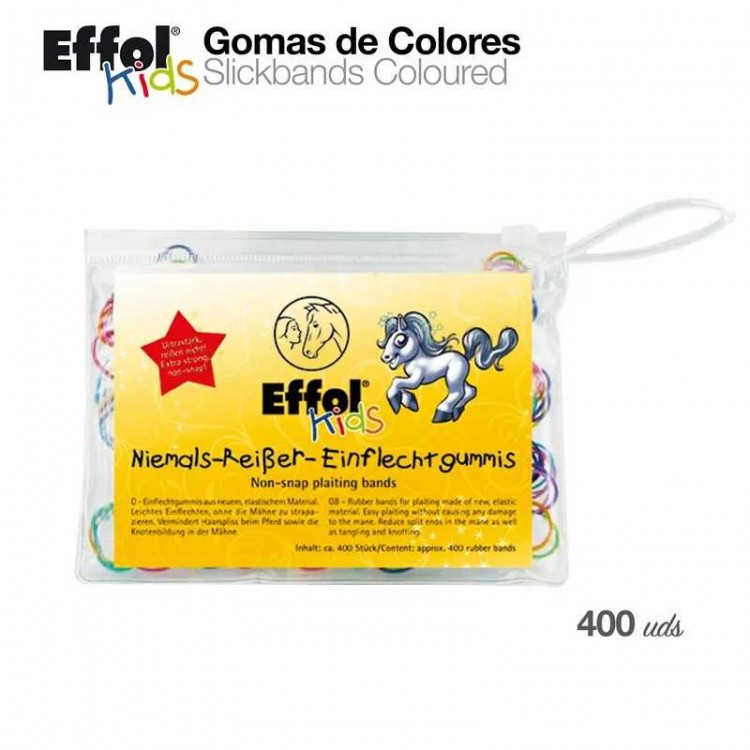 EFFOL KIDS GOMAS DE COLORES  400 uds.