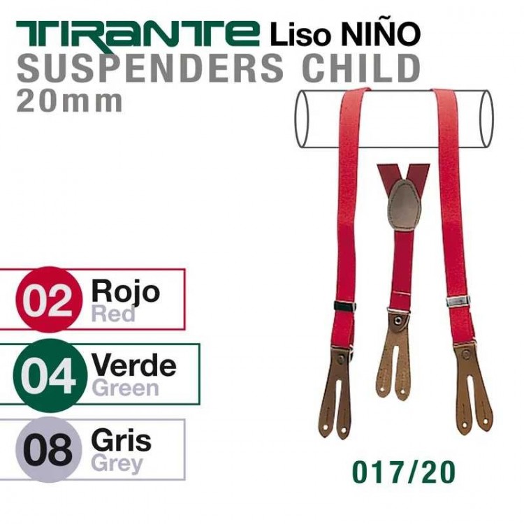 TIRANTE LISO NIÑO 017/20 