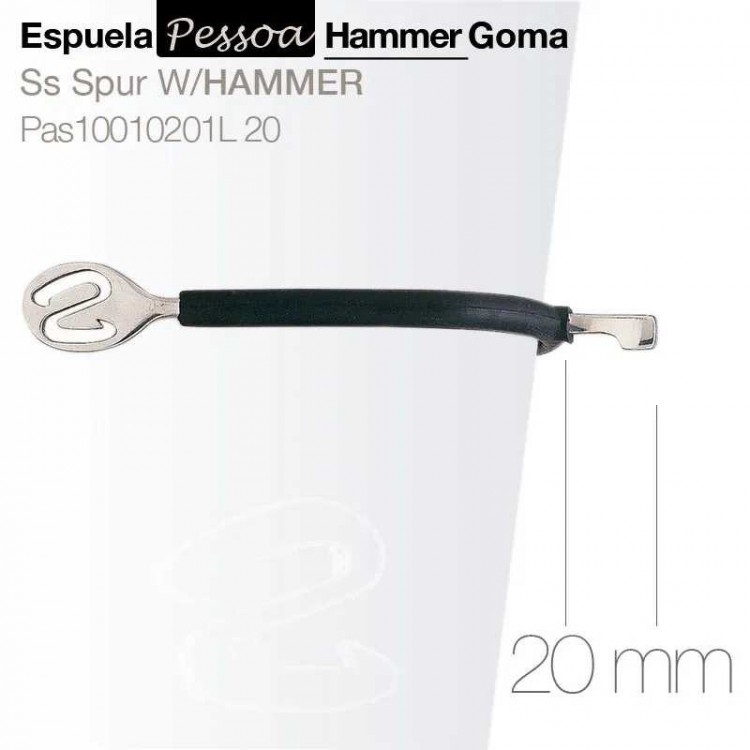 ESPUELA PESSOA HAMMER GOMA PAS10010201M 20mm