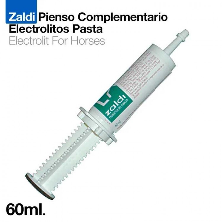 ZALDI PIENSO COMPLEMENTARIO ELECTROLITOS PASTA 60m