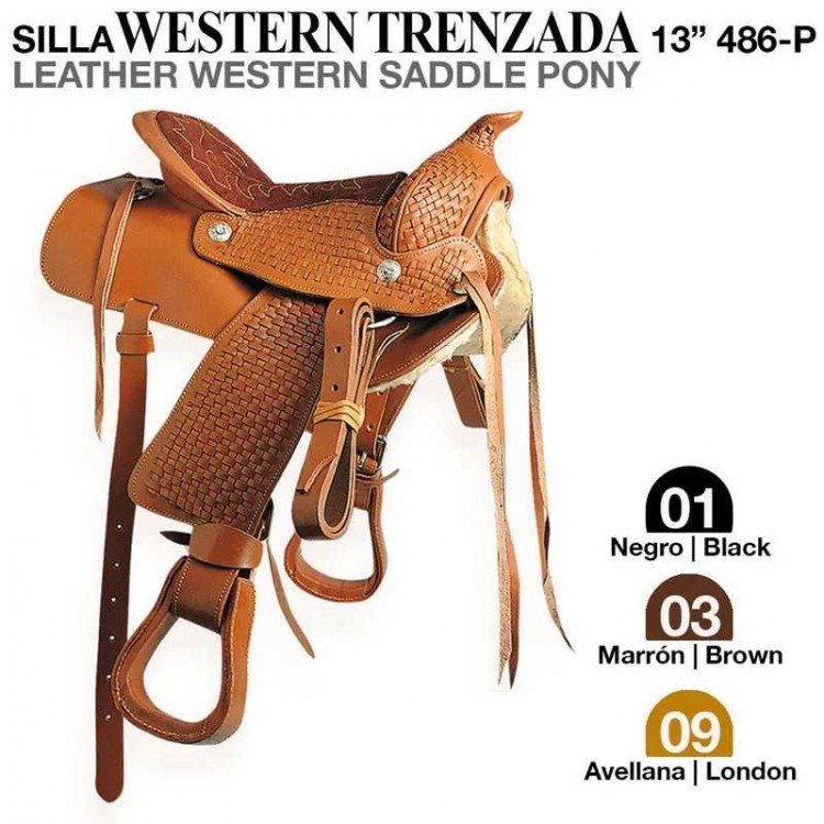 SILLA WESTERN TRENZADA 13 486-P