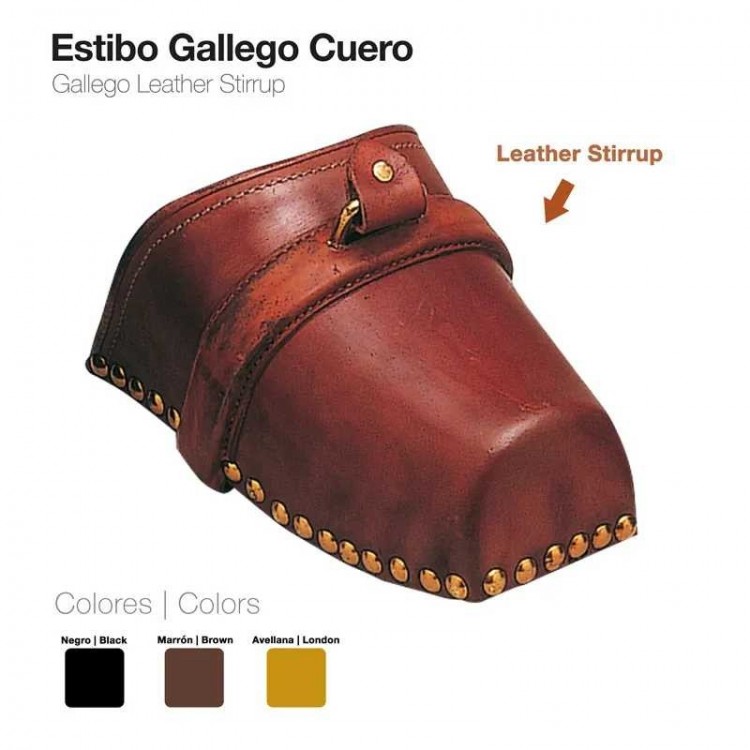 ESTRIBO GALLEGO CUERO