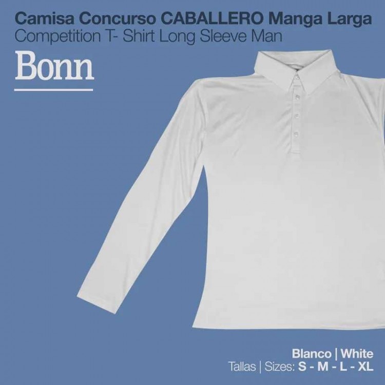 CAMISA CONCURSO BONN MANGA LARGA CABABALLERO