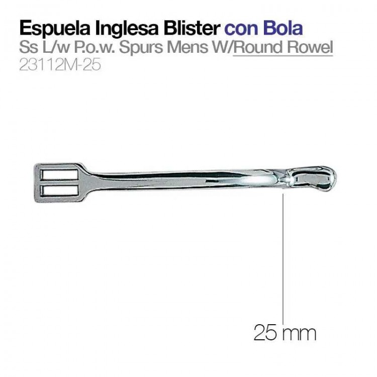 ESPUELA INGLESA CON BOLA BLISTER 23112M-25