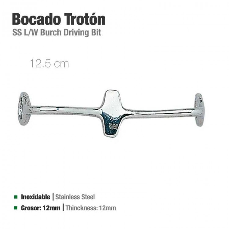 BOCADO TROTÓN INOX 21404 12.5cm