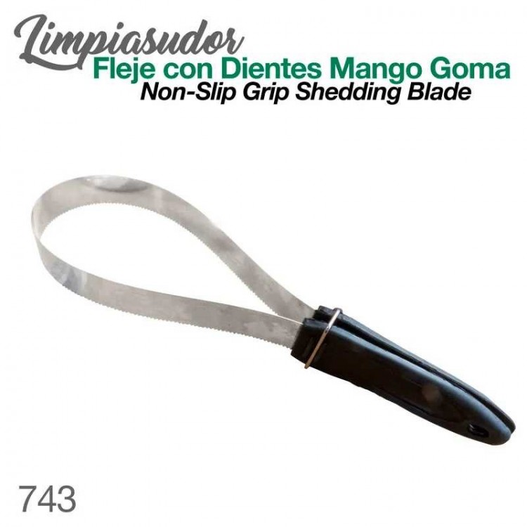 LIMPIASUDOR FLEJE CON DIENTES MANGO GOMA 743