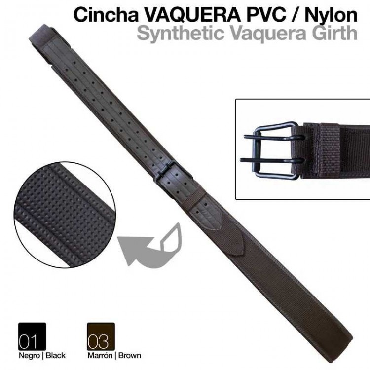 CINCHA VAQUERA PVC/NYLON 