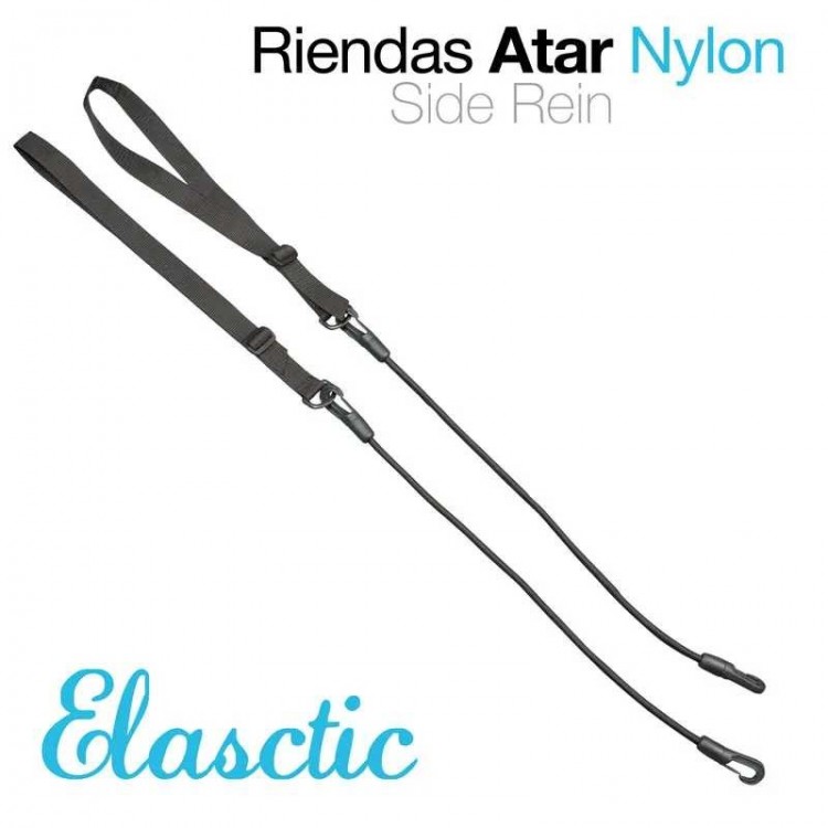 RIENDAS ATAR NYLON ELÁSTICO 1743 NEGRO