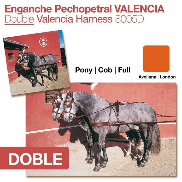 ENGANCHE PECHOPETRAL VALENCIA DOBLE AVELLANA