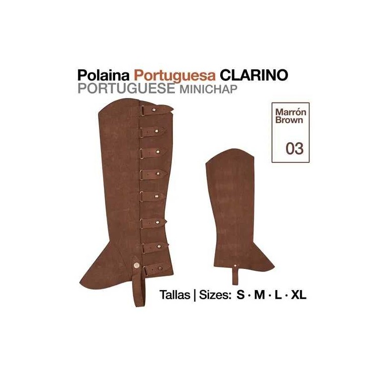 POLAINA PORTUGUESA CLARINO MARRÓN 