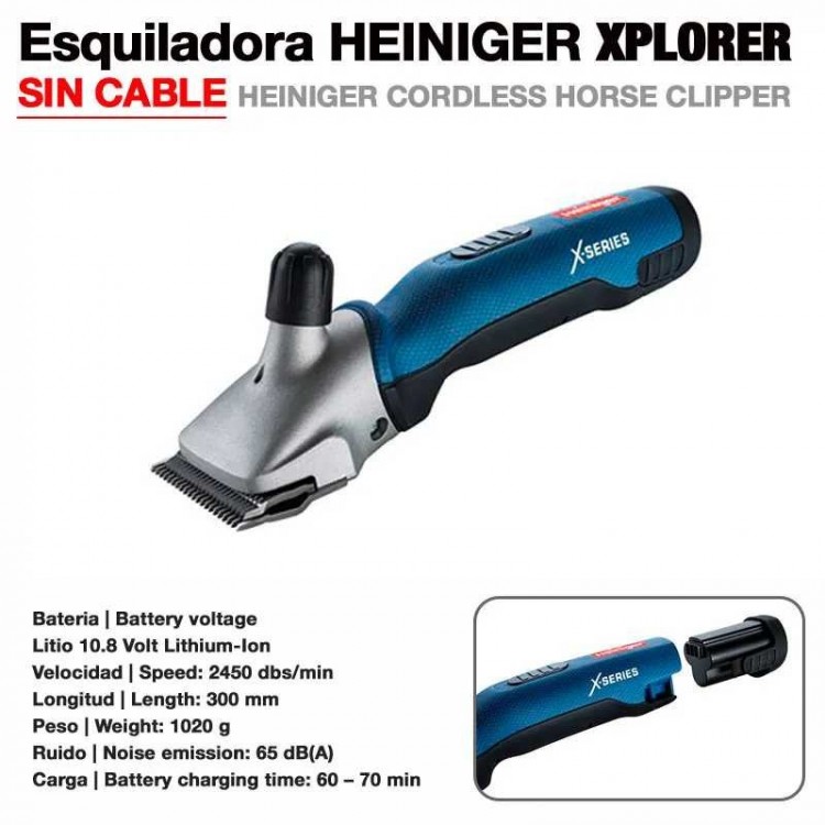 ESQUILADORA HEINIGER CORDLESS SIN CABLE