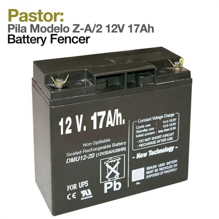 PASTOR: PILA MODELO Z-A/2 12V 17A/H