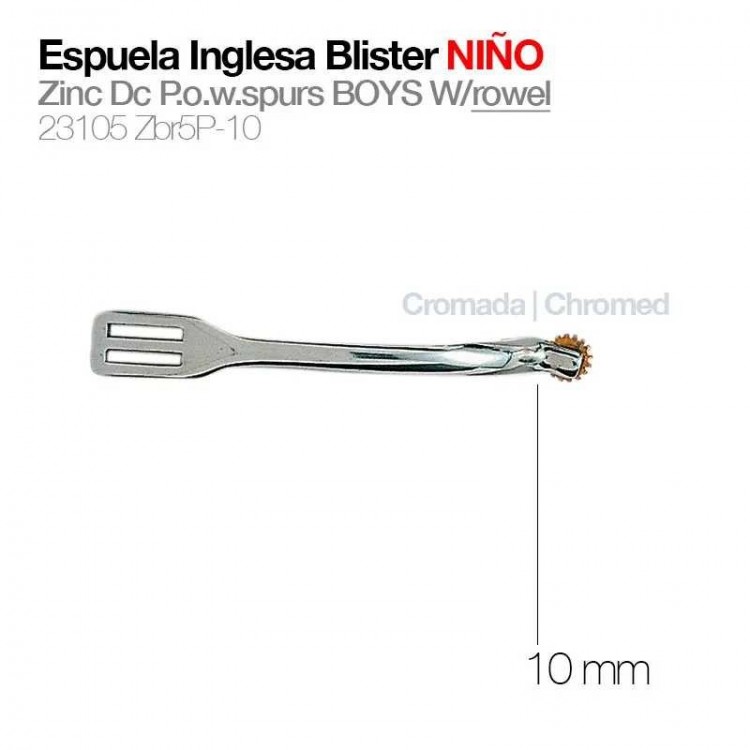 ESPUELA INGLESA BLISTER NIÑO 23105-ZBR5P-10